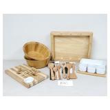 Wood Bowls, Cutting Board, Serving Tray (No Ship)