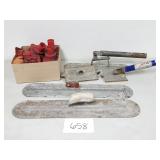 Concrete Trowels, Groovers, Rebar Caps (No Ship)