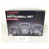 Weider Kettlebell Exercise Weight Set (No Ship)