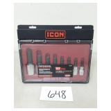 Icon Professional 8-Piece SAE Hex Socket Set