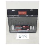 Icon Professional 8-Piece Metric Hex Socket Set