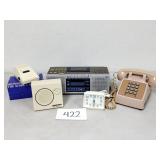 Vintage Telephone, Clocks, Radios (No Ship)