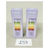 (2) BlendJet 2 Portable Blenders - Lavender