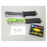 Arrow and Stinger Hammer Tacker Staplers