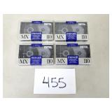 4 New / Sealed Maxell Metal MX 110 Blank Cassettes