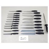 20 Calphalon Kitchen Knives + Honing Rod (No Ship)