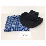 Stetson 4X Beaver Cowboy Western Hat + Shirt