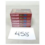 New / Sealed Maxell 5-Pack UDS-II 90 Cassettes