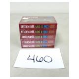 New / Sealed Maxell 5-Pack UDS-II 90 Cassettes