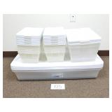 24 Plastic Storage Bins / Containers (No Ship)
