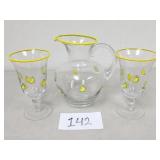 Artland Lemon Collection Cups & Pitcher (No Ship)