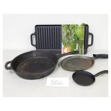 Cast Iron Skillets and Grill / Griddle (No Ship)