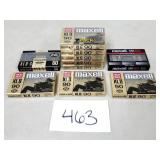 10 New / Sealed Maxell Blank Cassettes