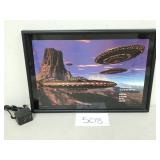 Electric Art Gallery Light Up UFO Picture (No Ship