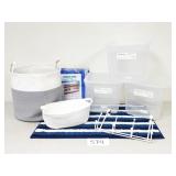 Rope Baskets, Rug, Storage Bins (No Ship)
