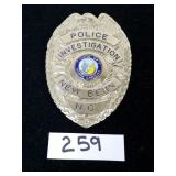Police Investigation Badge - Collectible Obsolete