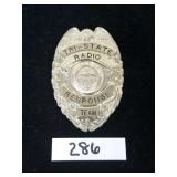 Radio Response Team Badge - Collectible / Obsolete