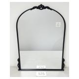 Decorative Wall Mirror, Black Metal Frame (No Ship