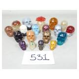Epoxy Resin Skulls Lot