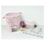 Pink Baskets, Candle Warmer Lamp, Etc. (No Ship)