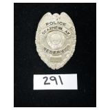 Police Reserve Badge - Collectible / Obsolete