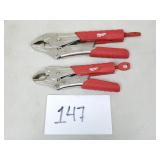 2 Milwaukee Torque Lock Curved Jaw Locking Pliers
