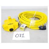 Husky 50ft 12 Gauge Extension Cord + Outlet Tap