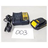 Dewalt 20V Max Battery and Battery Charger