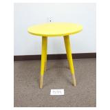 Round Yellow Side Accent Table (No Ship)