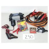 Power Inverter, Jumper Cables, Charger (No Ship)