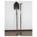 Digging Shovel and 4-Tine Cultivator (No Ship)