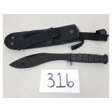 $140 Kabar Combat Kukri Fixed Blade Machete Knife