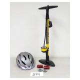 Bike Pump, Helmet, Safety Lights (No Ship)
