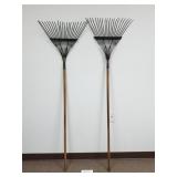 2 Metal Leaf Rakes (No Ship)