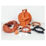 16 Gauge Extension Cords + Cord Reel (No Ship)