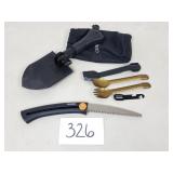 Gerber Folding Shovel, Hand Saw & Utensils
