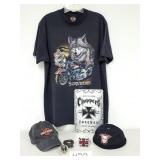 Motorcycle Shirt, Hats and Collectibles
