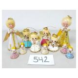 Vintage Christmas Angel Ornaments / Figures