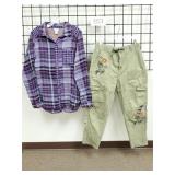 Women's Sundance Embroidered Pants & Top - Medium
