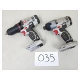 Porter Cable 20V Impact Driver & Drill Driver
