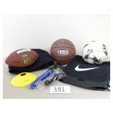 Sports Balls, Speed Cones, Bag, Pumps (No Ship)