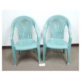 2 Syroco USA Plastic Patio / Lawn Chairs (No Ship)