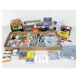 Screws, Nuts, Bolts, Nails, Staples Lot (No Ship)
