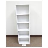 Narrow White Bookshelf / Cubby Organizer (No Ship)