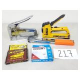 Arrow and Dewalt Staplers & Hammer Tacker Stapler