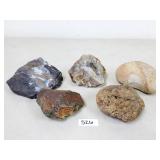 Rocks - Nellie Blue Flint (?), Quartz (?) - 6lbs