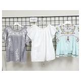 Women's Peasant Blouses / Shirts - Size Large