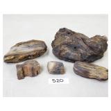 Petrified Wood (?) Lot - 3lbs 8oz