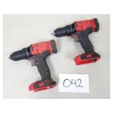 2 Craftsman 20V Cordless 1/2' Drills