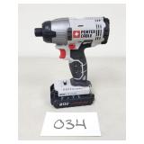 Porter Cable 20V 1/4' Hex Impact Driver & Battery